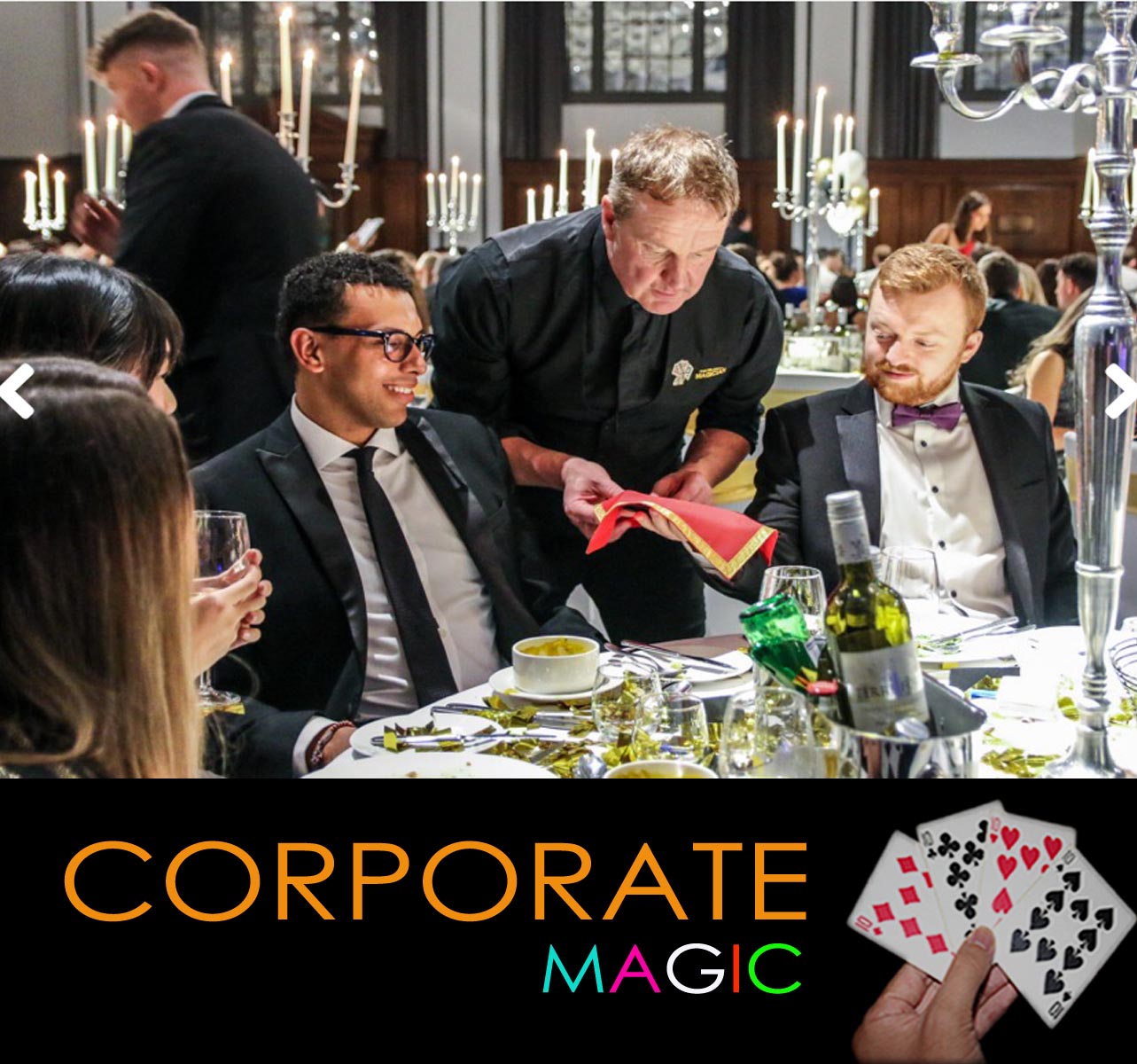 pete turner corporate magician hire